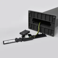 LED-gadelampe Yolena, 100 cm, antracit, aluminium^Arcchio New