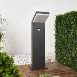 Arcchio Gadebelysning Med Sensor|Terrassebelysning>LED-gadelampe Yolena, sensor, 60 cm, antracit