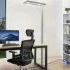 Arcchio LED-gulvlampe Logan Pro, sølv, sensor, dæmpbar
