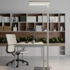 Arcchio LED-gulvlampe Logan Basic, sølv, 6.000 lm, dæmpbar