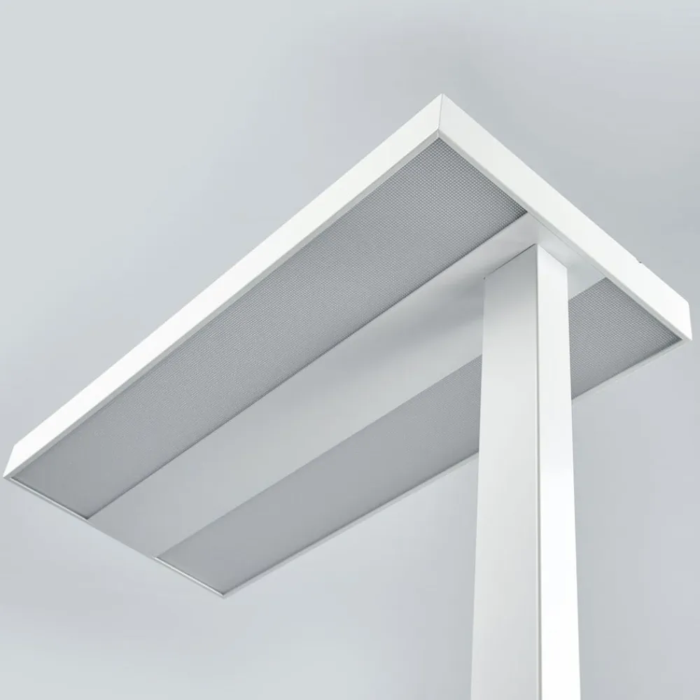 Arcchio LED-gulvlampe Logan Basic, hvid, 6.000 lm, dæmpbar