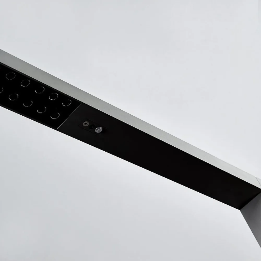 Arcchio Gulvlamper>LED-gulvlampe til kontor Jolinda, sølv, CCT, sensor,