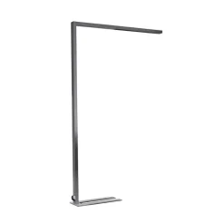 Arcchio Gulvlamper>LED-gulvlampe til kontor Jolinda, sølv, 4.000 K, sensor