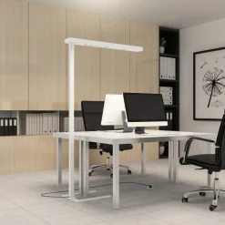 LED-gulvlampe til kontor Susi, hvid, sensor, touchdæmper^Arcchio Outlet