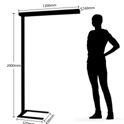 LED-gulvlampe til kontor Susi, hvid, sensor, touchdæmper^Arcchio Outlet