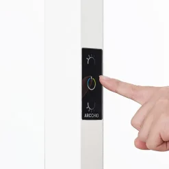 LED-gulvlampe til kontor Susi, hvid, sensor, touchdæmper^Arcchio Outlet