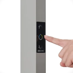 LED-gulvlampe til kontor Susi, sølv, sensor, dæmper, CCT^Arcchio Discount