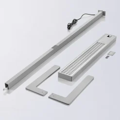 LED-gulvlampe til kontor Susi, sølv, sensor, touchdæmper^Arcchio New