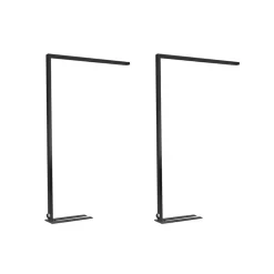 LED-gulvlampe til kontor Jolinda, sæt med 2, sort, 4.000K^Arcchio Hot