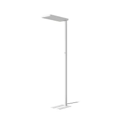 Arcchio LED-gulvlampe Timon, 195 cm, hvid, 54 W, aluminium