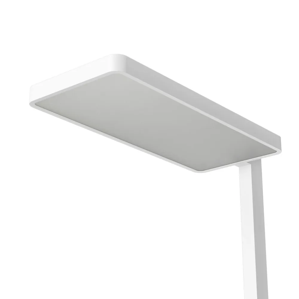 Arcchio LED-gulvlampe Timon, 195 cm, hvid, 54 W, aluminium