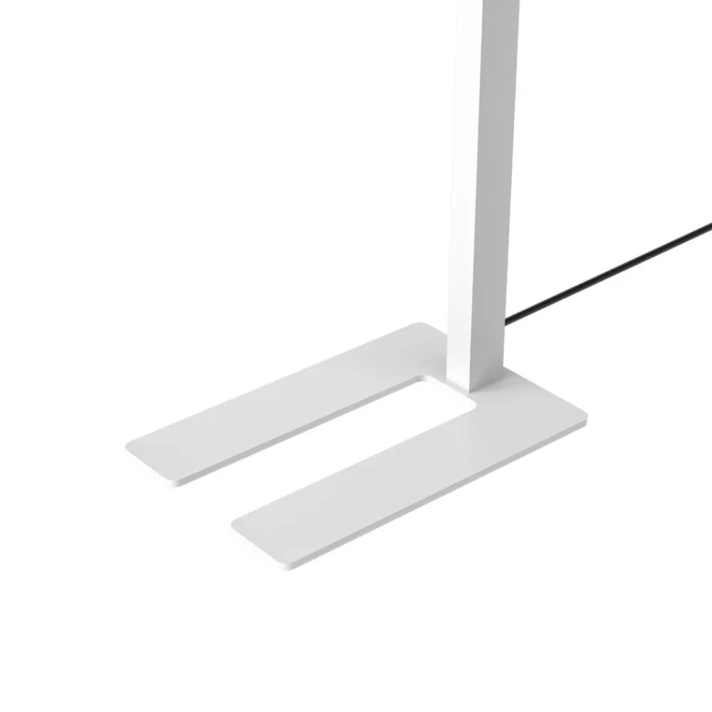 Arcchio LED-gulvlampe Timon, 195 cm, hvid, 54 W, aluminium