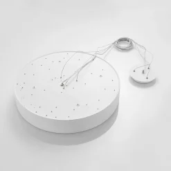 LED-hængelampe Noabelle, Ø 60 cm, hvid, metal^Arcchio Best