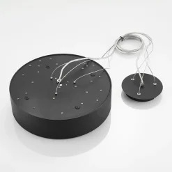 Arcchio LED-hængelampe Noabelle, sort, 40 cm, metal