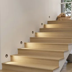 Arcchio Indbygningsspots|Væglamper>LED-indbygningslampe Vexi, Ø 7,5 cm, sort, aluminium, CCT