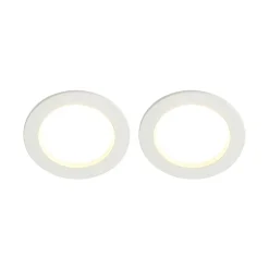 LED-indbygningslampe Milaine, hvid, dæmpbar, sæt med 2 stk^Arcchio Sale