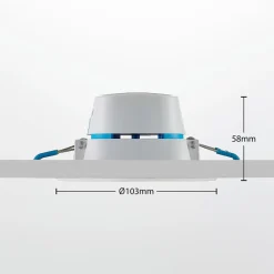 LED-indbygningslampe Milaine, hvid, dæmpbar, sæt med 2 stk^Arcchio Sale