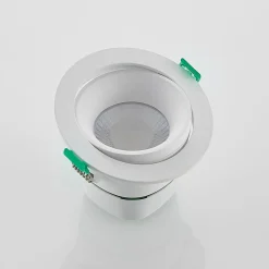 Arcchio LED-indbygningslampe Katerin, 10 cm, hvid, drejelig