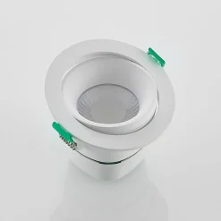 Arcchio LED-indbygningslampe Katerin, hvid, drejelig, sæt med 10 stk