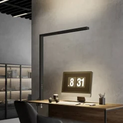 LED-klemmelampe Jolinda, sort, aluminium, dæmpbar^Arcchio Sale