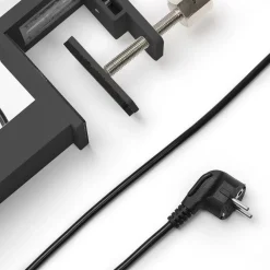 LED-klemmelampe Jolinda, sort, aluminium, dæmpbar^Arcchio Sale