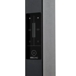 Arcchio LED-klemmelampe Logan sort, dæmpbar, sensor