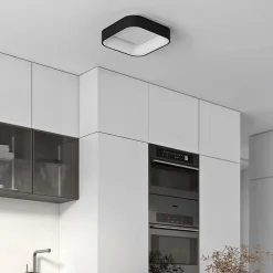 Arcchio Gang|Loftlamper>LED-loftlampe Aleksi, 45 x 45 cm, sort, CCT