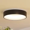 Arcchio LED-loftlampe Aleksi, Ø 45 cm, sort, metal, CCT