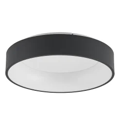 Arcchio LED-loftlampe Aleksi, Ø 45 cm, sort, metal, CCT