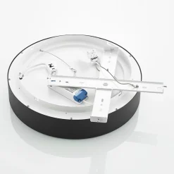 Arcchio LED-loftlampe Aleksi, Ø 45 cm, sort, metal, CCT