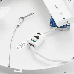 Arcchio LED-loftlampe Aleksi, Ø 45 cm, sort, metal, CCT