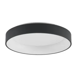 Arcchio LED-loftlampe Aleksi, Ø 60 cm, sort, metal, CCT