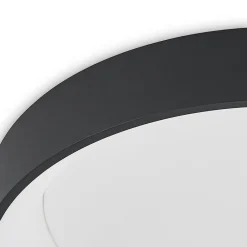 Arcchio LED-loftlampe Aleksi, Ø 60 cm, sort, metal, CCT