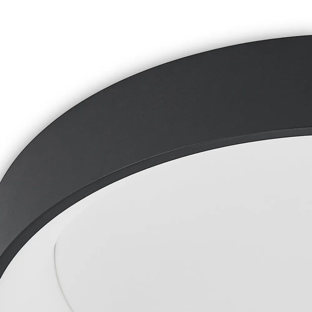 Arcchio LED-loftlampe Aleksi, Ø 60 cm, sort, metal, CCT