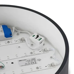 LED-loftlampe Noabelle, Ø 40 cm, sort, metal^Arcchio Best