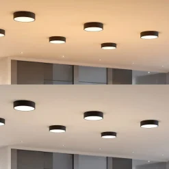 LED-loftlampe Noabelle, Ø 40 cm, sort, metal^Arcchio Best