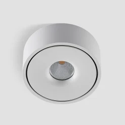 Arcchio LED-loftlampe Rotari, hvid, metal, Ø 12 cm