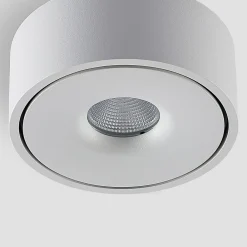 Arcchio LED-loftlampe Rotari, hvid, metal, Ø 12 cm