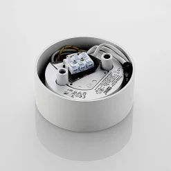 Arcchio LED-loftlampe Rotari, hvid, metal, Ø 12 cm