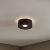 LED-loftlampe Rotari, Ø 12 cm, op & ned, sort^Arcchio Best
