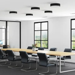 LED-loftlampe Vanida, sort, Ø 40 cm, op/ned^Arcchio Sale