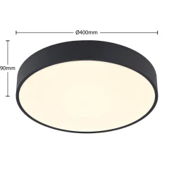 LED-loftlampe Vanida, sort, Ø 40 cm, op/ned^Arcchio Sale