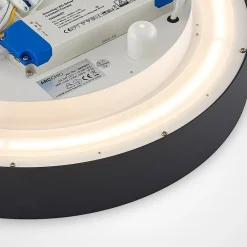 LED-loftlampe Vanida, sort, Ø 40 cm, op/ned^Arcchio Sale