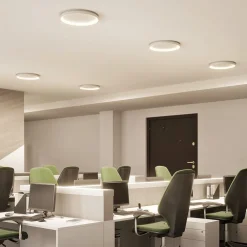 Arcchio Gang|Loftlamper>LED-loftlampe Vivy, Ø 58 cm, hvid, metal