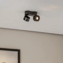 LED-loftspot Rotari, 1240lm, 2 lyskilder, sort^Arcchio