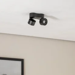 LED-loftspot Rotari, 1240lm, 2 lyskilder, sort^Arcchio