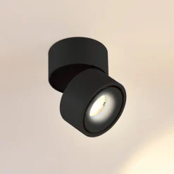 LED-loftspot Rotari, 620lm, 1 lyskilde, sort^Arcchio Discount