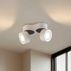 Arcchio Gang|Loftlamper>LED-loftspot Rotari, hvid, 2 lyskilder, 2270lm
