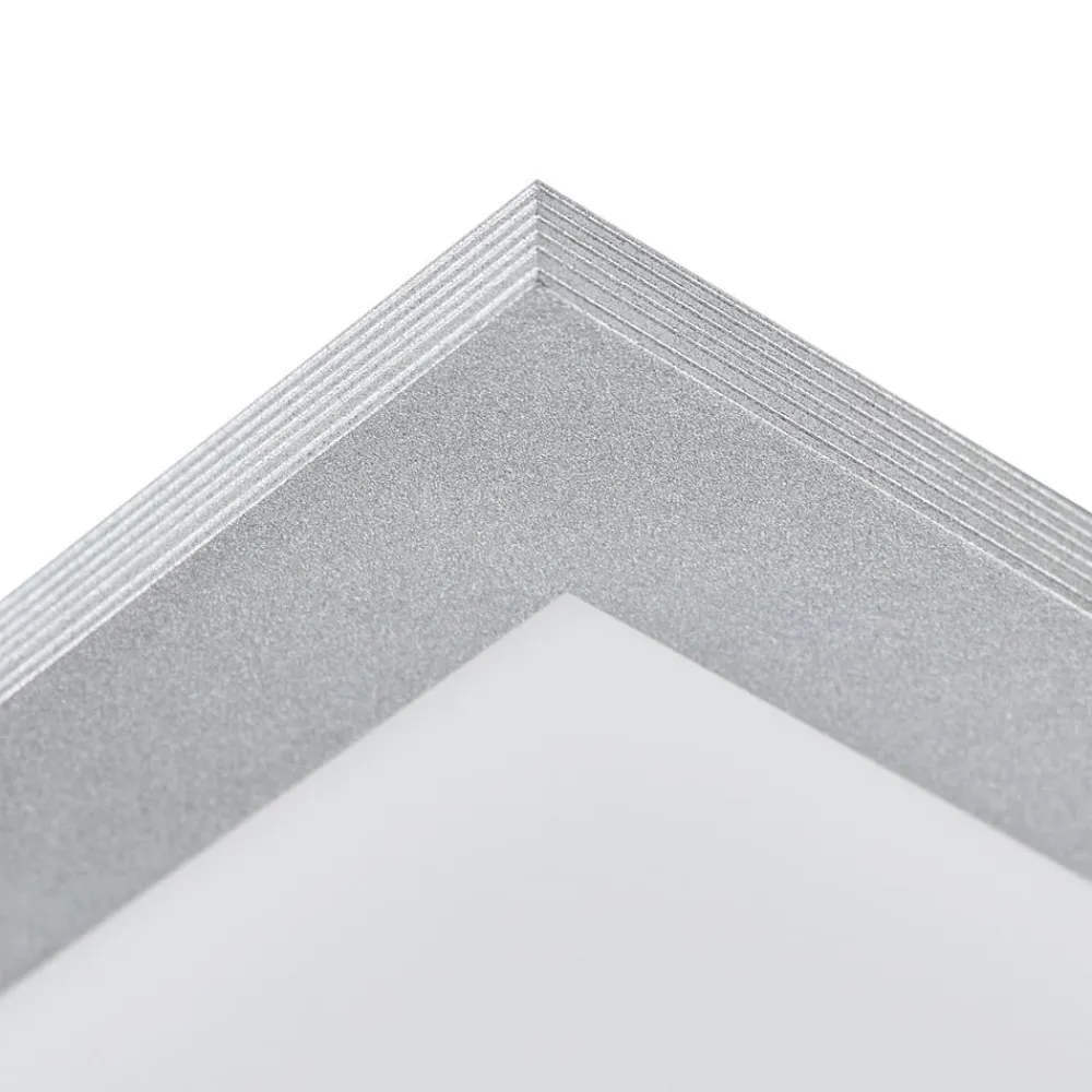 Arcchio LED-panel Lyndra, 40 cm, sølv, aluminium, dæmpbar, CCT