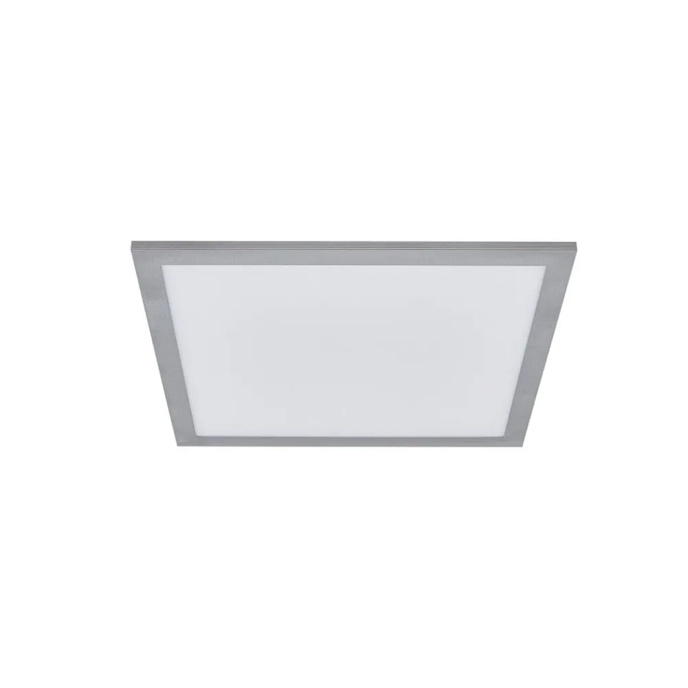 Arcchio LED-panel Lyndra, 40 cm, sølv, aluminium, dæmpbar, CCT